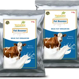 Fat Boomer - Rumen Bypass Fat, Energy & Milk Booster Supplement for Cow, Buffalo Pet Health Supplements-25