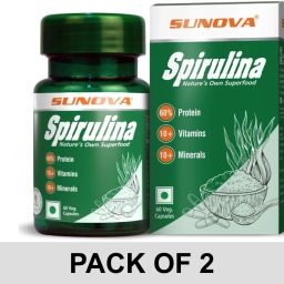 Organic Spirulina Capsule (500 mg) pack of 2-2