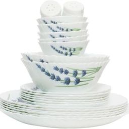 Pack of 23 Opalware LaOpala English Lavender Dinner Set - Dinner Set-image-58