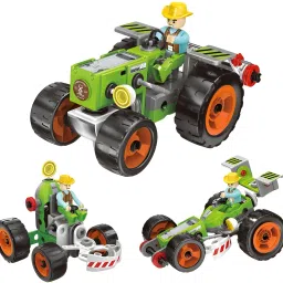 3 in 1 STEM Building 72 Pcs DIY Toy for Kids Build and Play Kit Construction Set-0