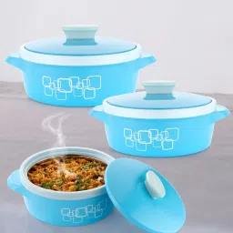 NEW CASSEROLE SET COMES WITH 3 DIFFERENT CAPACITY FOR EVERYDAY USE AT HOME Pack of 3 Thermoware Casserole Set-image-48