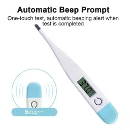 Aika (Combo Offer) AK-666 Rechargeable Fully Automatic Blood Pressure Monitor for Home Use with Voice Broadcast and Large Display & AK-45 Digital Thermometer Bp Monitor image 5
