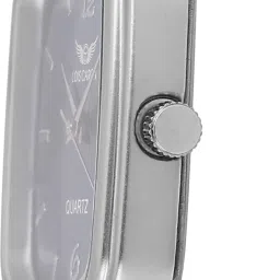 lois caron Elegant Silver Square Analog Quartz For Men/Boys Wrist watch Analog Watch- For Men LCS-4301 image 3