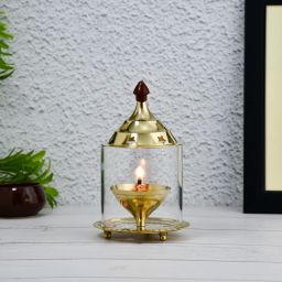 Brass Akhand Jyoti Diya/ Lamp By T-KA108 Purity of homes Brass Table Diya-image-85