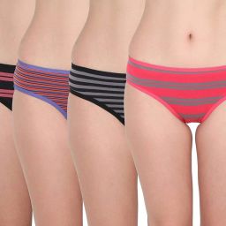 Pack of 4 Women Hipster Multicolor Panty-image-26