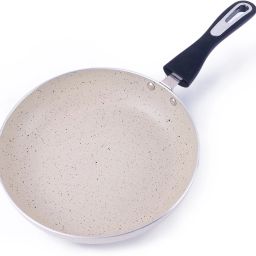 Granite Non-Stick Fry Pan 24cm /Induction Base with Stylist Handle /Off white Fry Pan 24 cm diameter 1.5 L capacity-image-2