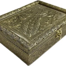 PEACOCK DRY FRUIT BOX Decorative Showpiece - 18 cm-image-34
