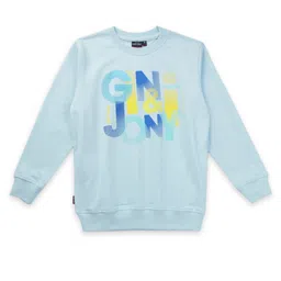 Gini and Jony Infant Boys Typography Printed Fleece Sweatshirt-55