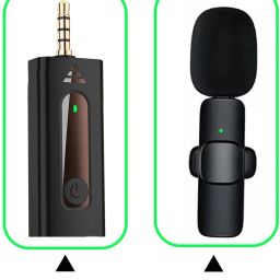 eth utility store K35 Dual 2 Wireless Microphone Lapel Mic System Type-C For Recording Vlog Microphone image 2