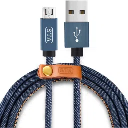 STA Micro USB Cable 2 A 1 m Denim Braided charge & Data Micro-22