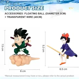 vayinato 2 Pcs Combo-Floating Little Witch & Gugu (Random Color) Fish Tank Decoration Aquarium Tool image 3