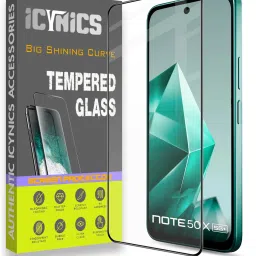 ICYNICS Edge To Edge Tempered Glass for Infinix Note 50X 5G+, Anti-Fingerprint, Waterproof, Oil-resistant, Bubble-Free, Anti-Static, Scratch Resistant Full Coverage with Wooden box to ensure safety-image-87