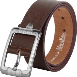 Men Brown Genuine Leather Belt-image-0