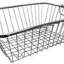 Stainless Steel Square Dish Drainer Kitchen Rack Steel Storage Basket-image-68