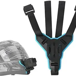 Hespa Chin Mount for Action Cams – Fits Motorcycle Helmets, GoPro, DJI Strap-38