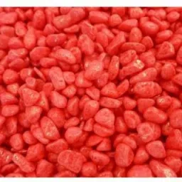 Red 2 Kg Coloured Decorative Stones River Pebbles for Flowerpot, Garden and Aquarium Decoration Regular Asymmetrical Rock Stone-image-83