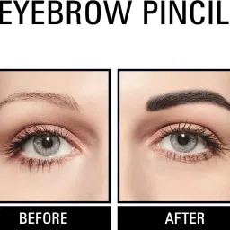 facejewel Eyebrow Pencil 2 in 1 Dual Function Eye Brow Filling Pencil with Brush Black image 4