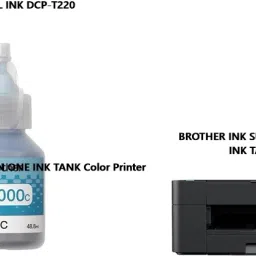 BROTHE Brother DCP-T220 ALL IN ONE INK TANK Color Printer Cyan Ink Bottle-image-3
