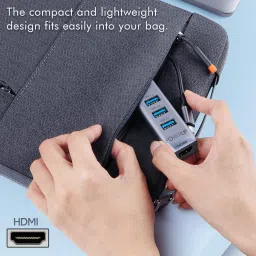 POWERUP Multiport USB-C Hub 4IN1, 3 USB-A & 1 HDMI Port USB Adapter image 5