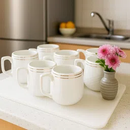 shailzz's Pack of 6 Bone China Tea Cups Set of 6 | Coffee Mugs for Home Office, perfect for gifting-picture-5