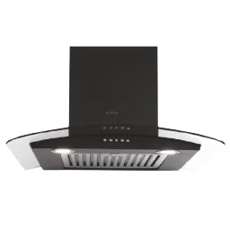 elica GLACE SF ETB PLUS LTW 60 NERO PB LED 60cm 1220m3/hr Ducted Wall Mounted Chimney with Push Button Control (Black)-picture-7