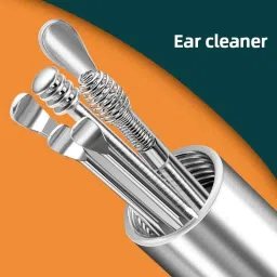 asija makeovers Good quality 6 PCS Ear Cleansing Tool Set with Keychain Box image 2