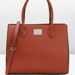 Allen Solly Abstract Textured Structured Handheld Bag-56