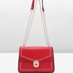 Allen Solly Solid Structured Mini Shoulder Bag-25