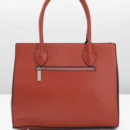 Allen Solly Abstract Textured Structured Handheld Bag image 3