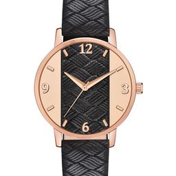 PERCLUTION ENTERPRISE Women Black Printed Dial & Black Leather Straps Analogue Watch-image-84