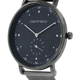 JOKER & WITCH Men Patterned Dial & Stainless Steel Textured Straps Analogue Watch AMWW351_M-14