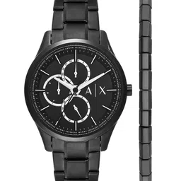 Armani Exchange Men Stainless Steel Bracelet Style Straps Analogue Watch AX7154SET-24
