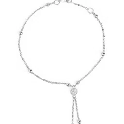 MINUTIAE Silver-Plated Crystals Anklet-41