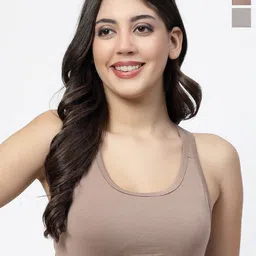 Docare Pack Of 2 Jerry Sports Full Coverage All Day Comfort Cotton Workout Bra-18