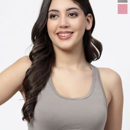 Docare Pack of 2 Full Coverage Non Padded Workout Bras With All Day Comfort-image-45
