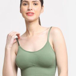Friskers Olive Green Bra Lightly Padded-picture-29