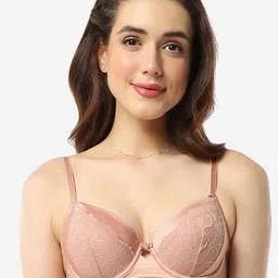 Amante Floral Self Designed Half Coverage Lightly Padded Bra With All Day Comfort-picture-3
