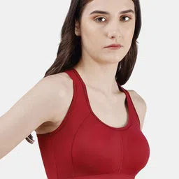Soie Full Coverage Removable Padding Workout Bra With All Day Comfort image 2