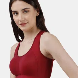 Soie Full Coverage Removable Padding Workout Bra With All Day Comfort image 5