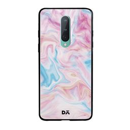 DailyObjects Pink & Blue Pastel Marble OnePlus 8 Glass Case-31