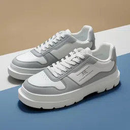Flying Machine Men Colourblocked Sneakers With Perforations Detail-image-15