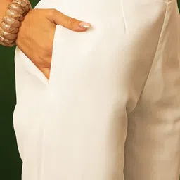 Sangria Embroidered Empire Kurta With Trousers & Dupatta image 3