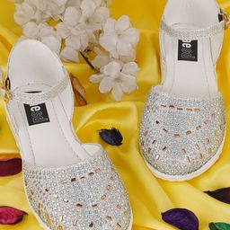 BAESD Girls Party Ballerinas with Laser Cuts Flats-image-85
