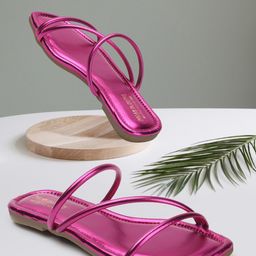 madam glorious Slip-On Open Toe Flats-15