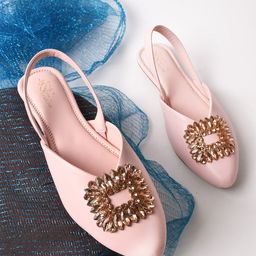 THE WHITE POLE Embellished Pointed Toe Mules-28
