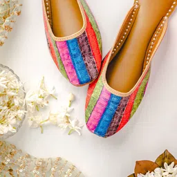 NR By Nidhi Rathi Printed Open Back Mules image 1
