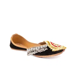 5 ELEMENTS Embellished Mojaris Flats-11