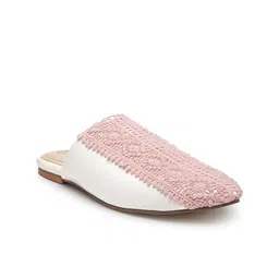 BEAVER Women Woven Design Slip-On Mules-31