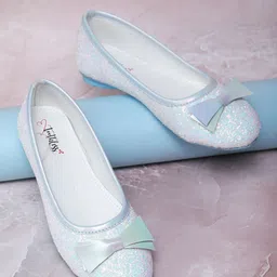 toothless Girls Embellished Bows Detail Ballerinas Flats-3