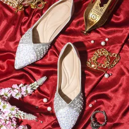 Try Me Women Ethnic - Embellished Mojaris-37